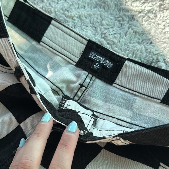 Elwood checkerboard denim skinny/straight 30 - Picture 5 of 5